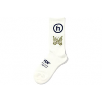 Hidden NY x Needles Jacquard Socks White Blue Khaki