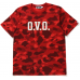 BAPE x OVO Color Camo Tee Red