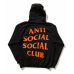 ASSC X Undefeated Paranoid Black & Orange Hoodie