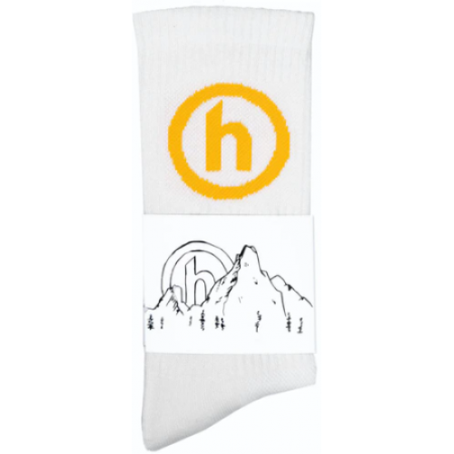 Hidden NY Crew Socks White/Yellow