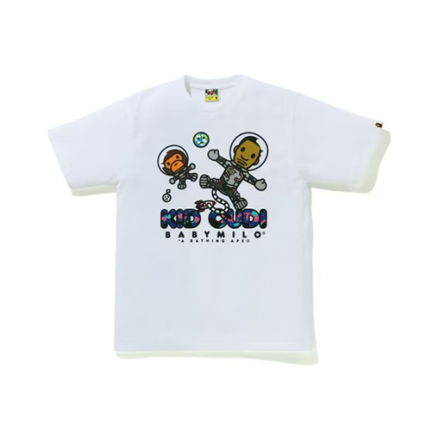 BAPE x Kid Cudi Baby Milo Moon Man Tee White