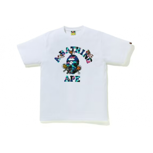 BAPE x Kid Cudi College Moon Man Tee White