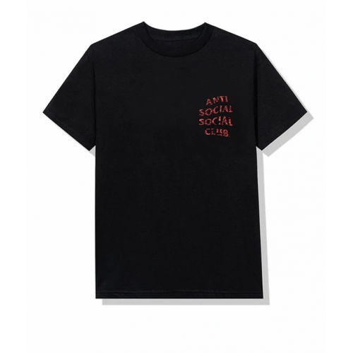 Anti Social Social Club Red Camo Wild Life Black Tee 