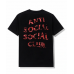 Anti Social Social Club Red Camo Wild Life Black Tee 