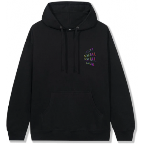 Anti Social Social Club Fuzzy Connection Hoodie Black