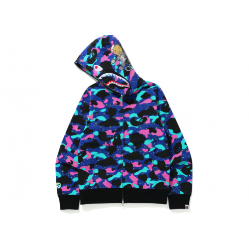 BAPE x Kid Cudi Shark Full Zip Hoodie Multi