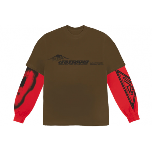 Travis Scott Cactus Jack Crossover Longsleeve Tee Brown