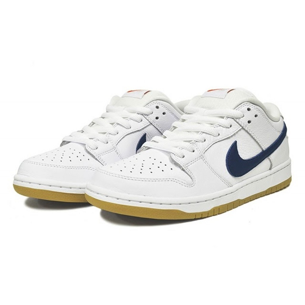 Nike SB Dunk Low Orange Label White Navy By Youbetterfly