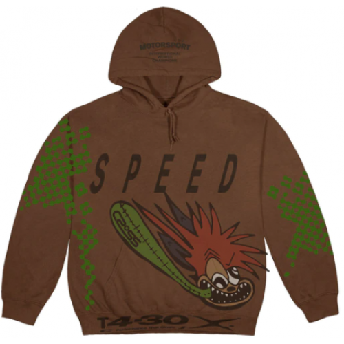 Travis Scott Cactus Jack Speed Hoodie Brown