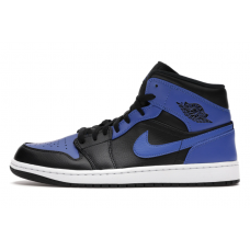 Jordan 1 Mid Hyper Royal Tumbled Leather