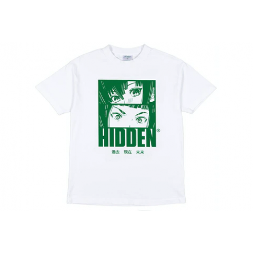 Hidden NY Anime Tee White/Green