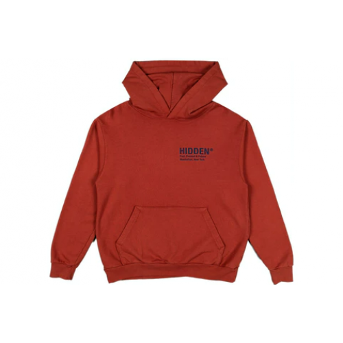 Hidden NY Logo Hoodie Cranberry