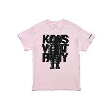 KAWS Brooklyn Museum WHAT PARTY T-shirt Light Pink 