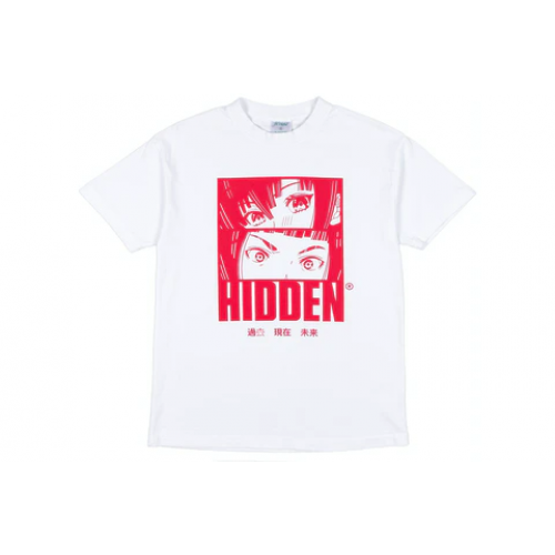 Hidden NY Anime Tee White/Fuschia