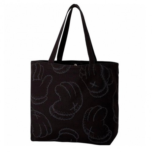 KAWS X uniqlo Tote Black Bag