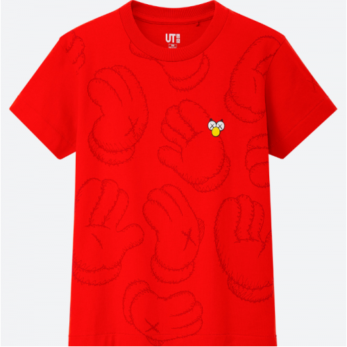 KAWS X Uniqlo UT Red Orange Tee