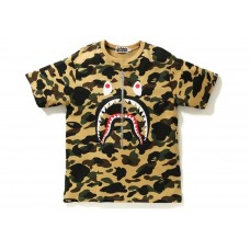 Bape Shark Yellow Camo Tee