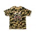 Bape Shark Yellow Camo Tee