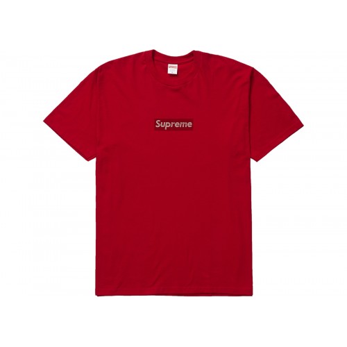 Supreme Swarovski Box Logo Tee Red