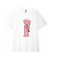 KAWS X Uniqlo BFF UT Pink Companion