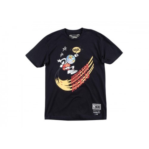 Travis Scott x BR x Mitchell & Ness Rockets Tee Black