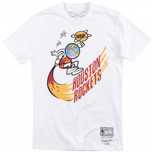 Travis Scott x BR x Mitchell & Ness Rockets Tee White