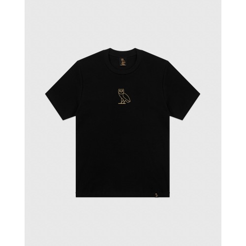 Ovo Classic Owl Logo Black Tee