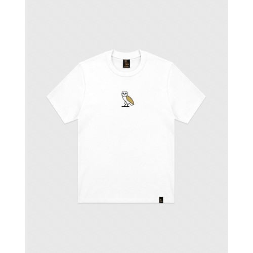 Ovo Classic Owl Logo White Tee