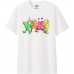 Kaws x Uniqlo Dancing Letters White Tee