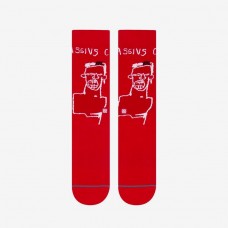 Stance Socks X Jean-Michel Basquiat Red