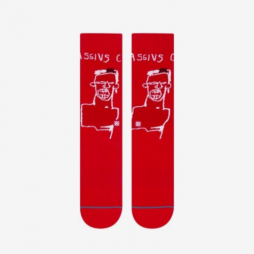 Stance Socks X Jean-Michel Basquiat Red