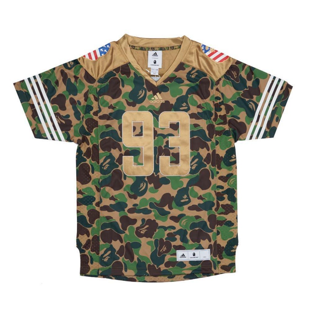 adidas bape football jersey