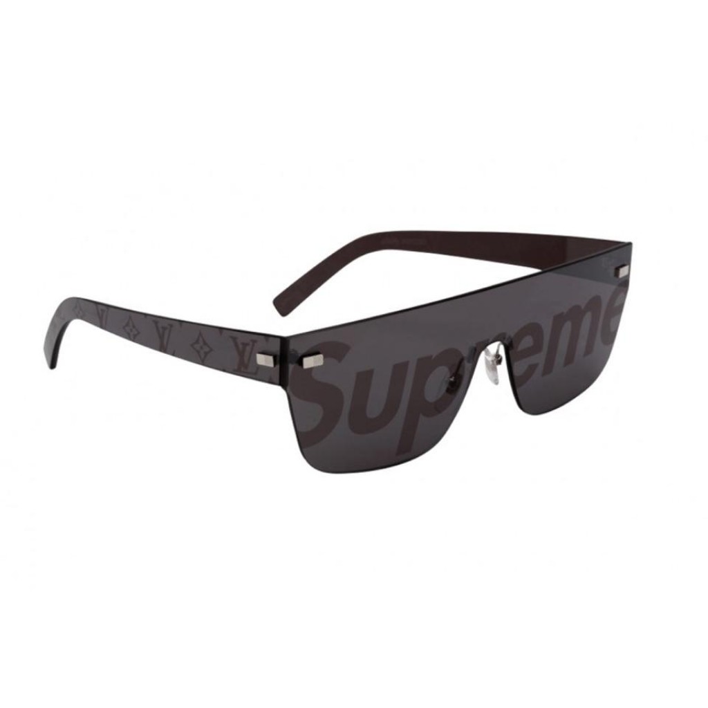 LOUIS VUITTON X SUPREME City Mask Sunglasses Black 385229