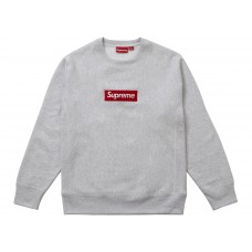 Supreme Box Logo crewneck Sweater Grey FW18