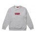 Supreme Box Logo crewneck Sweater Grey FW18