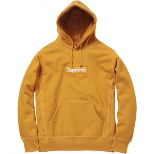 Supreme Box Logo Hoodie Yellow