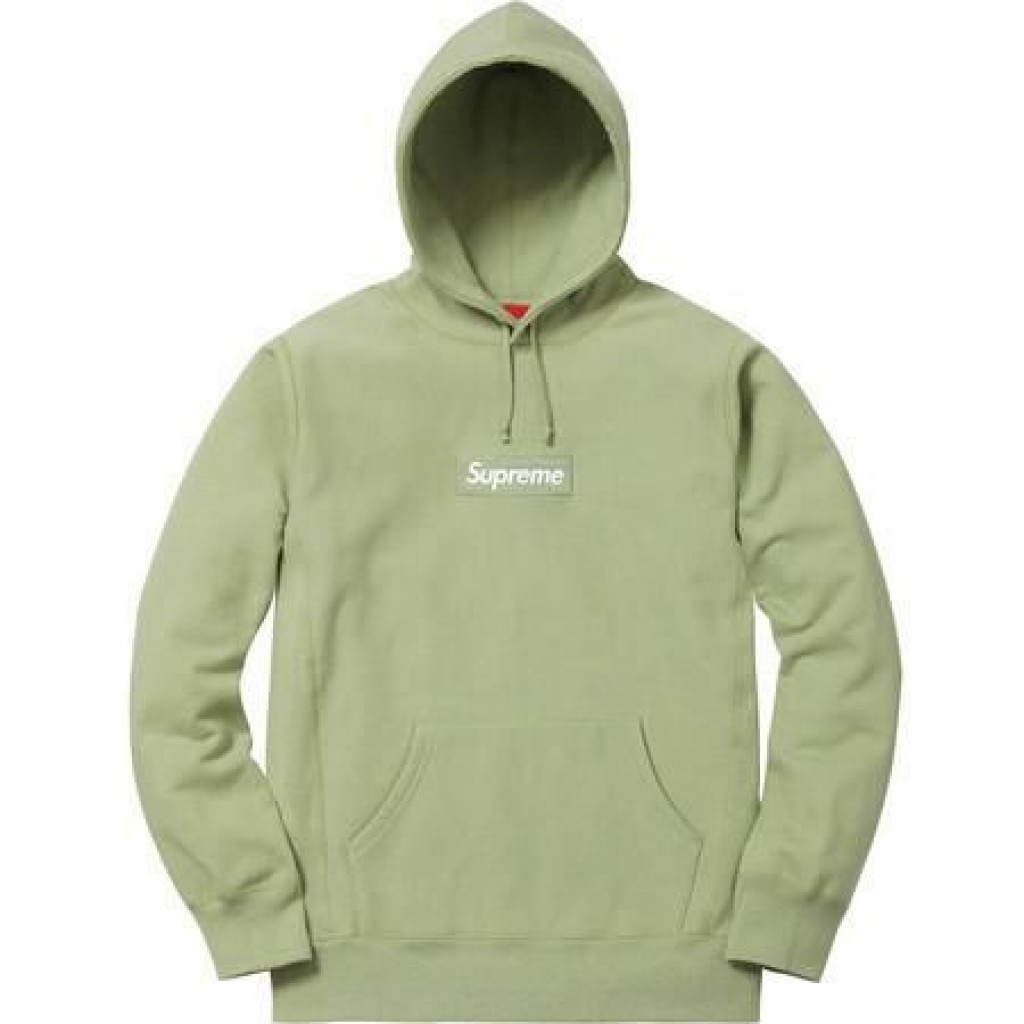 olive green supreme box logo hoodie