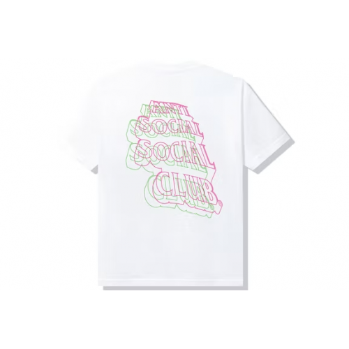 Anti Social Social Club Neon Lights And A Lot Of Rain T-shirt White