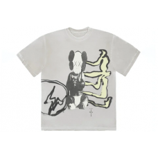 Travis Scott Cactus Jack + Kaws For Fragment Tee Aged Yellow