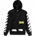 Off-white Diagonal Spray Zipped Hoodie