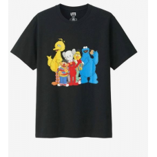 Uniqlo X Kaws X Sesame Street Family Tee Black