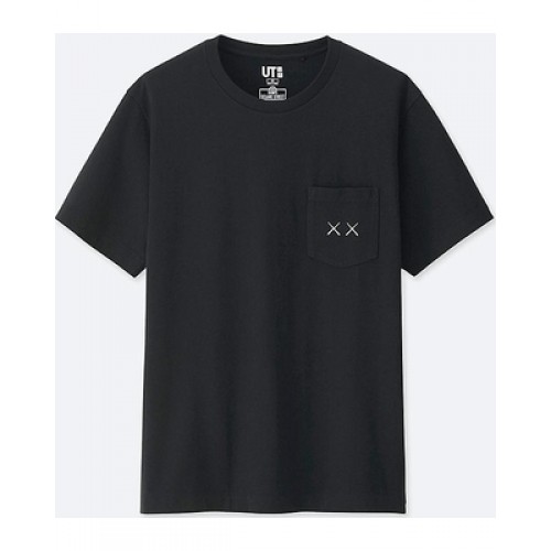 Uniqlo Kaws X Sesame Street Graphic Black Tee