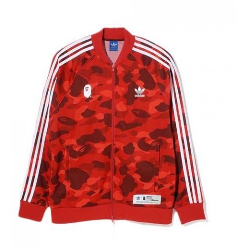 Adidas Bape Track Top Red