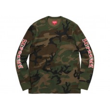 Supreme Logo Waffle Thermal Camo