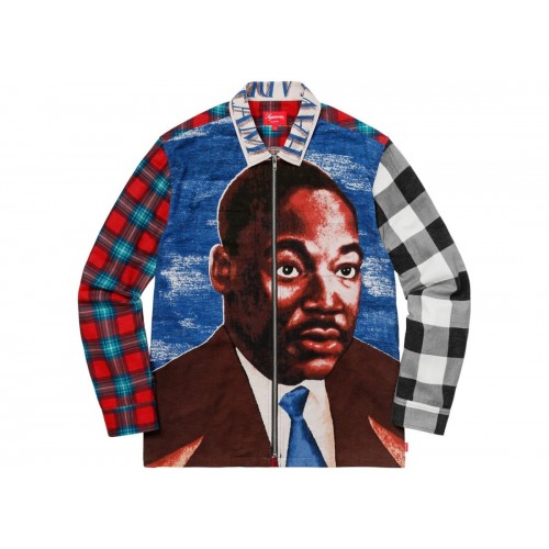 Supreme Shirt Martin Luther King Jr Zip Up Flannel 