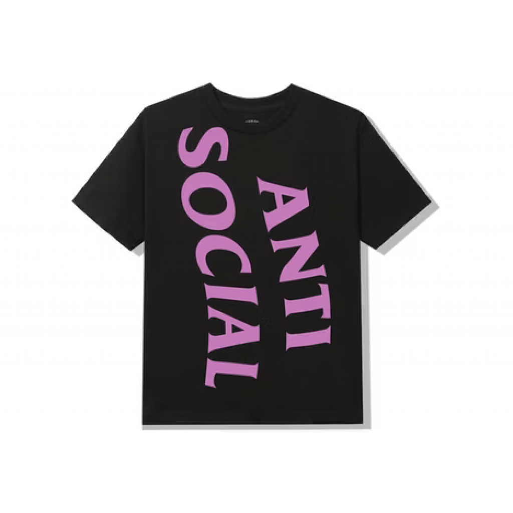 Anti Social Social Club Vertical Horizon Tshirt Black By Youbetterfly