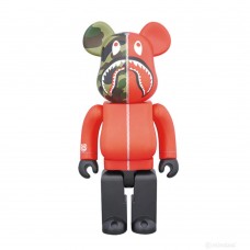 Bape x Medicom 1st Camo Red Bearbrick 400%