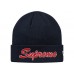 Supreme New Era Script Beanie (FW18) Navy