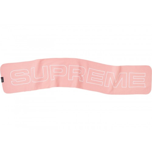 Supreme Polartec Logo Scarf Pink