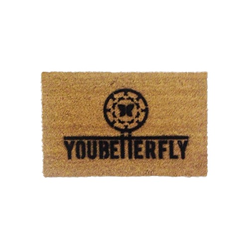 youbetterfly graffiti doormat